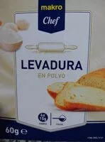 Mängden socker i Levadura en polvo