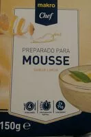 Mängden socker i Preparado para mousse sabor limón
