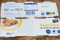 Mängden socker i Atun Claro