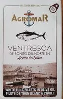 Mängden socker i Ventresca de bonito del norte en aceite de oliva