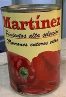 Mängden socker i Pimientos alta selección, morrones enteros extra