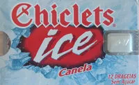 Mängden socker i Chiclets ICE canela