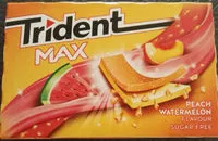 Mängden socker i Trident Max - Peach Watermelon