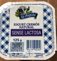 Mängden socker i Iogurt cremós natural sin lactosa