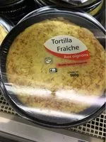 Mängden socker i Tortilla Aux Oignons