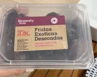 Mängden socker i Frutas exóticas desecadas