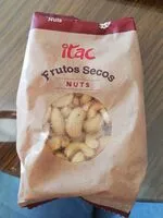 Mängden socker i Frutos secos nuts