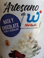 Mängden socker i Helado de nata y chocolate