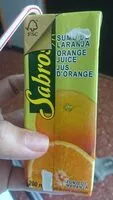 Mängden socker i Zumo de naranja sabrosol