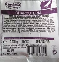 Mängden socker i Paté de hígado de cerdo con finas hierbas