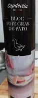 Mängden socker i Bloc foie gras de pato