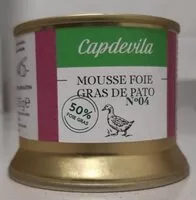 Mängden socker i Mousse foie gras de pato