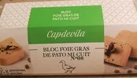 Mängden socker i Foie gras de pato mi-cuit