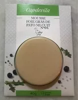 Mängden socker i Mousse Foie Gras de Pato Mi-Cuit