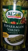 Mängden socker i Espárragos verdes enteros