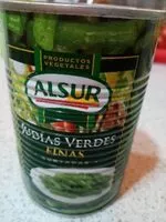 Mängden socker i Judías verdes finas cortadas