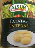 Mängden socker i Patatas enteras