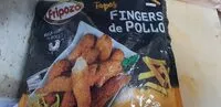 Mängden socker i Fingers de pollo