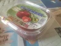 Mängden socker i Dulce de frutas de manzana, ciruela y fresa