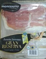 Mängden socker i Jamón Serrano Gran Reserva Montesano Gourmet