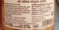 Mängden socker i Ajos aliñados con aceite de oliva virgen extra