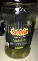 Mängden socker i Pepinillos en vinagre