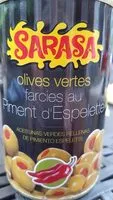 Mängden socker i Sarasa Olives vertes farcies au piment d'Espelette