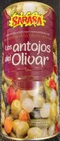 Mängden socker i Surtido de aceitunas y encurtidos con AOVE