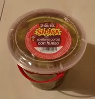 Mängden socker i Aceituna gordal con hueso