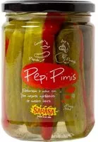 Mängden socker i Pepinillos rellenos de pimiento rojo