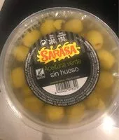 Mängden socker i Aceituna verde sin hueso