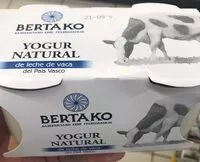 Mängden socker i Yogur Natural de leche de vaca