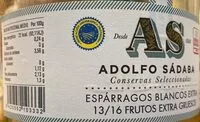 Mängden socker i Esparragos Blancos Extra
