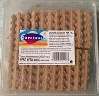 Mängden socker i Barquillos rellenos de crema sabor nata