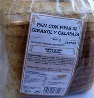 Mängden socker i Pan con pipas de girasol y calabaza