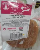 Mängden socker i 4 Pan Hamburguesa 100% Natural