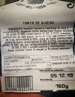 Mängden socker i Tarta de queso