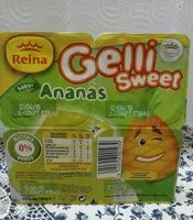 Mängden socker i Gelatina Gelli Sweet Ananas