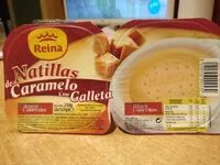 Mängden socker i Natillas de caramelo con galletas