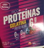 Mängden socker i Gelatina sabor Frutos Rojos Rico en Proteínas
