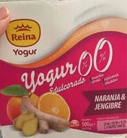 Mängden socker i Yogurt naranja & jengibre 0%