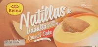 Mängden socker i Natillas de vainilla con bizcocho carrot cake