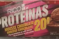 Mängden socker i Mousse chocolate rico en proteínas