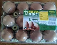 Mängden socker i 12 Huevos Frescos categoría A (Grandes)
