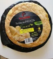 Mängden socker i Tortilla de patatas fresca sin cebolla