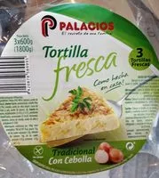 Mängden socker i Tortilla fraiche aux oignons