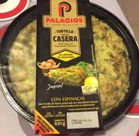 Mängden socker i Tortilla de patata casera con espinacas sin gluten sin lactosa