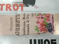 Mängden socker i Sorbete de frambuesa,mora,Granada y uva