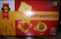 Mängden socker i Mini biscottes