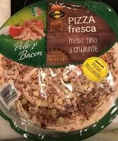 Mängden socker i Pizza fresca masa fina y crujiente